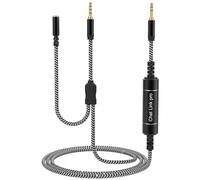 Chat Link Pro Cable for Elgato HD60, HD60 S/S+/X, HD60 Pro Capture Card | 3.5mm Plug for Nintendo Switch, PS5, PS4, Xbox One, Xbox Series X/S, PCs, Laptops, Tablets, Built-in Isolator, 8.8ft