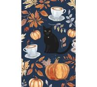 Chat Noir: Paris-Inspired Autumn Notebook: A Parisian Autumn Journal with Pumpkins, Café Motifs & Cozy French Style (5 x 8, Blank) (Joie Paperie)