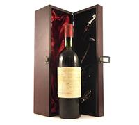Chateau Cheval Blanc 1966 1er Grand Cru Classe St Emilion (Red wine) vintage wine in a silk lined wooden box with four wine accessories, 1 x 750ml