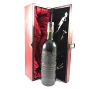 Chateau Clos La Rose 1977 Saint Emilion Grand Cru (Red wine) vintage wine in a silk lined wooden box with four wine accessories, 1 x 750ml
