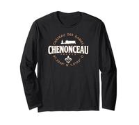 Château de Chenonceau Geographic Coordinates Long Sleeve T-Shirt