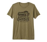 Château de Chenonceau Val de Loire France Black Print Premium T-Shirt