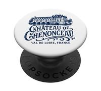 Château de Chenonceau Val de Loire France Navy Print PopSockets Adhesive PopGrip