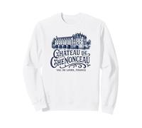 Château de Chenonceau Val de Loire France Navy Print Sweatshirt