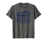 Château de Chenonceau Val de Loire France Navy Print T-Shirt
