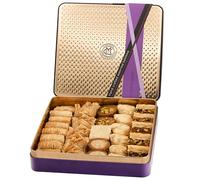 Chateau de Mediterranean Baklava Selection - 700 g | Contains Approx 29 Baklava Pieces | Delicious Filo Pastry Filled with Assorted Nuts | Traditional Recipe | Beautiful Presentation Gift Tin