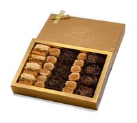 Chateau de Mediterranean Chocolate Baklava Selection - 325 g | Contains Approx 16 Pieces | Delicious Filo Pastry Filled with Assorted Nuts & Chocolate | Traditional Recipe | Beautiful Presentation Box