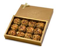 Chateau De Mediterranean Shortbread Maamoul Cakes - 300 g | Authentic Middle Eastern Freshly Baked Cookies | Filled With Dates, Pistachio & Almond | Ideal for Celebrations, Parties & Gatherings