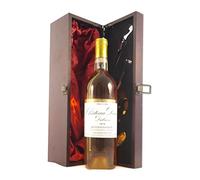 Chateau Doisy Dubroca 1974 2eme Cru Class Sauternes in a silk lined wooden box with four wine accessories, 1 x 750ml