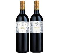 Chateau Lafite Les Legendes French Bordeaux Red Wine Duo 2x75cl - Medoc & Saint Emilion