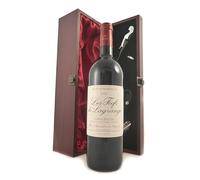 Chateau Lagrange 'Les Fiefs de Lagrange' 2000 Saint Julien (Red wine) vintage wine in a silk lined wooden box with four wine accessories, 1 x 750ml