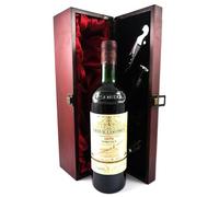 Chateau Lascombes 1976 2eme Grand Cru Classe Margaux (Red wine) vintage wine in a silk lined wooden box with four wine accessories, 1 x 750ml