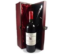 Chateau Leydet Valentin 2001 Saint Emilion Grand Cru (Red wine) vintage wine in a silk lined wooden box with four wine accessories, 1 x 750ml