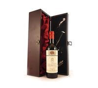 Chateau Mouton Rothschild 1956 1er Cru Grand Classe Pauillac (1/2 bottle) vintage wine in a silk lined wooden box with four wine accessories, 1 x 375ml