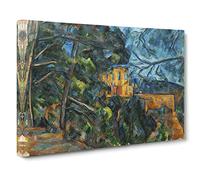 Chateau Noir By Paul Cezanne Canvas Print | Gallery Wrapped 30mm Frame Wall Art | 20x14 inches | Ready to Hang | Impressionist Picture | Living Room Bedroom Lounge Office