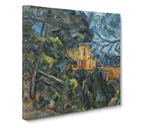 Chateau Noir by Paul Cezanne Canvas Print | Gallery Wrapped 30mm Frame Wall Art | 20x20 inches | Ready to Hang | Modern Picture | Living Room Bedroom Lounge Office