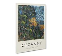 Chateau Noir By Paul Cezanne Canvas Print | Gallery Wrapped 30mm Frame Wall Art | 30x20 inches | Ready to Hang | Impressionist Picture | Living Room Bedroom Lounge Office