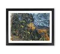 Chateau Noir By Paul Cezanne Classic Painting Framed Print | A3 Black Framed Wall Art | Ready to Hang | Classic Historical Picture | Living Room Bedroom Lounge Office