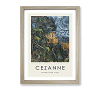 Chateau Noir By Paul Cezanne Exhibition Museum Painting Framed Print | A2 Oak Framed Wall Art | Ready to Hang | Modern Historical Picture | Living Room Bedroom Lounge Office