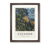 Chateau Noir By Paul Cezanne Exhibition Museum Painting Framed Print | A2 Walnut Framed Wall Art | Ready to Hang | Modern Historical Picture | Living Room Bedroom Lounge Office