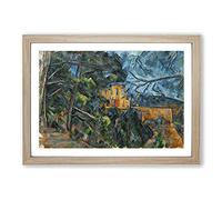 Chateau Noir by Paul Cezanne Framed Print | A2 Oak Framed Wall Art | Ready to Hang | Modern Historical Picture | Living Room Bedroom Lounge Office