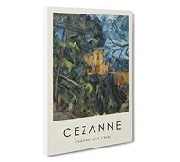 Chateau Noir Paul Cezanne Canvas Print | Gallery Wrapped 30mm Frame Wall Art | 30x20 inches | Ready to Hang | Impressionist Picture | Living Room Bedroom Lounge Office