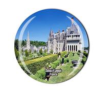 Chateau of Langeais France Fridge Magnet Crystal Tourist Souvenir Gift Collection Refrigerator Magnetic Sticker