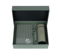 Château Quill Premium Gift Set Elegant Leather Notepad, Signature Pen & Digital Flask in Deluxe Box, Sophisticated Present for All Occasions: Business, Holidays, Birthdays & More
