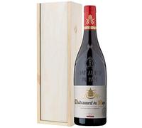 Chateauneuf Du Pape Red Wine Gift Set | Wooden Presentation Gift Box | French Red Wine Gift | Chateaux Neuf De Pape | Personalised Gift Card Message