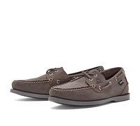 Chatham Deck II G2 Men's Dark Grey Premium Leather Boat Shoes UK Size 9