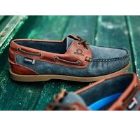 Chatham Ladies Bermuda G2 Boat Shoe - Nubuck Leather - Navy/Seahorse Sizes 3 - 8