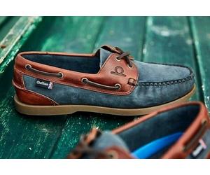 Chatham Ladies Bermuda G2 Boat Shoe - Nubuck Leather - Navy/Seahorse Sizes 3 - 8