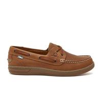 Chatham Leather Boat Shoes for Men - Deck Buton G2 in Walnut, 8
