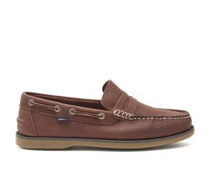 Chatham Leather Loafers for Men - Shanklin in Burgundy, 7.5