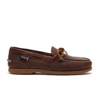 CHATHAM MARINE Women's Olivia Lady G2 - Premium Nubuck Slip-On Deck Shoes in Chocolate | Size: 4 CHATHAM MARINE Chocolate 4