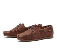 Chatham Women's Penang Boat Shoe, Dark Tan, 8 UK