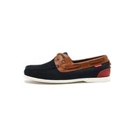 Galley II Navy/Tan Premium Leather Boat Shoes-7