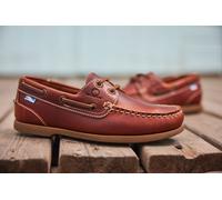 Chatham Men's Deck II G2 Deck Shoes in Chestnut Leather - Sizes 7 to 13
