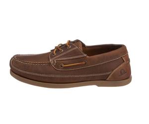 Chatham Rockwell Wide Fit Deck Shoes in Walnut