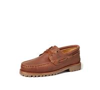 Sperrin Winter Boat Shoes-12-Dark Tan
