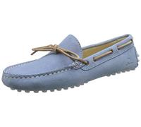 Chatham Women's Aria Navy Suede Driving Moccasin Shoes