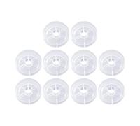 Chatonshen 10 Pieces Fishing Bobbin Spools Empty Wire Spools Line Holder Rig Winders PP Construction Suitable for Anglers Travel Line Management Home, S