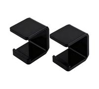 Chatonshen 2 Pieces Hockey Stick Holder Rack Acrylic Horizontal Hockey Stick Holder Puck Display Stand Scratch Resistant Suitable for Bar Interior Decor, Black