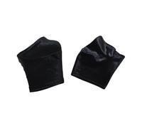 Chatonshen 2 Pieces Shoe Covers Velvet Wear Resistant Sleeves Stripper Shoe Protectors Anti Scratch Anti Slip Suitable for Dance Practice Regular Use, Black L