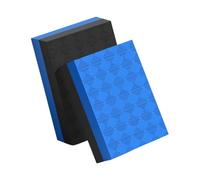 Chatonshen 2 X Weightlifting Crash Drop Pads Silence Mats Portable Floor Protectors, Deadlift Weight Cushions for Home Workout, Black Blue 50x33x4cm