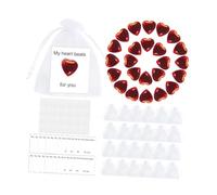 Chatonshen 24Pcs Heart Shaped Stones Valentines Day Present for Wedding
