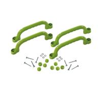 Chatonshen 4 Pieces Climbing Handles Set Children's Grip Playground Accessories Outdoor Structures Made of PP Suitable for Tree House, Light Green