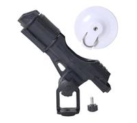 Chatonshen Adjustable Fishing Rod Holder for Inflatable Boats - Rod Holder Accessories - Mounting Bracket - Fits All, White Base