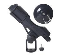 Chatonshen Adjustable Fishing Rod Holder for Inflatable Boats - Rod Holder Accessories - Mounting Bracket - Fits All , Black Base