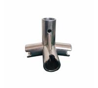 Chatonshen Aluminum Alloy Net Frame Tube Connector Joint Structural Stability Reinforced Smooth Interior Quick Installation Suitable for Home Outdoor Use, 19MM
